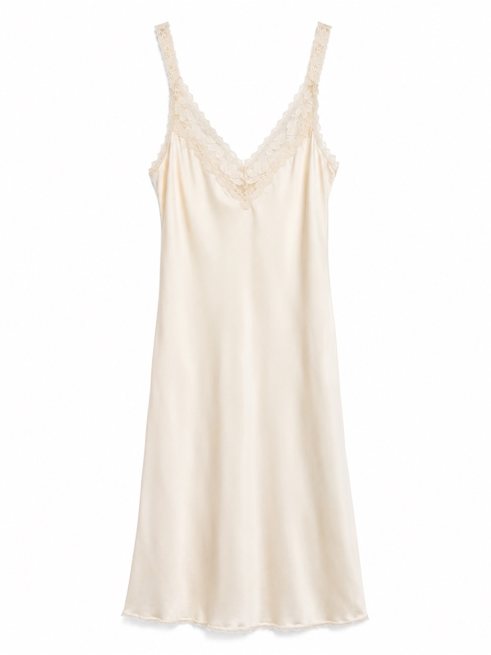 Vintage Maidenform Something Special Full Slip Dress Size 34 Cream Lace USA Made
